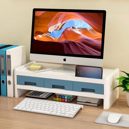 Desktop Computer Monitor Increase Rack Office Desktop Storage